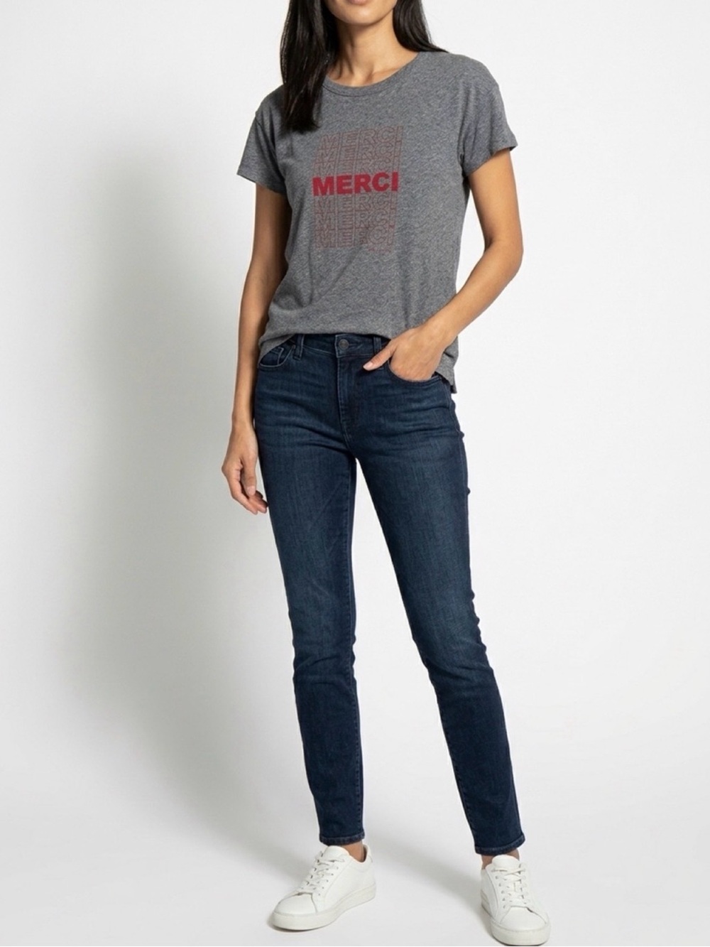 XS Rag & Bone Heather Gray Merci Tee